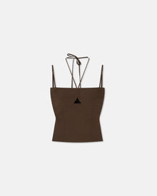 Davine Double-Strap Top | Bitter Chocolate