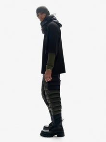 Man HYBRID DOWN SWEATPANT - Stone Green - side