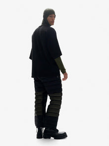 Man HYBRID DOWN SWEATPANT - Stone Green - back
