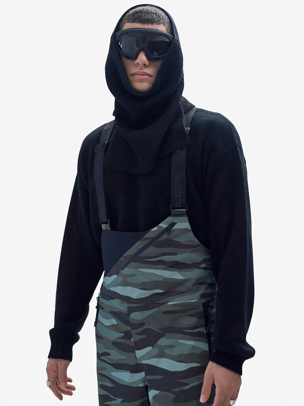 Men's 2-layers Powder Bib - Zea Camo