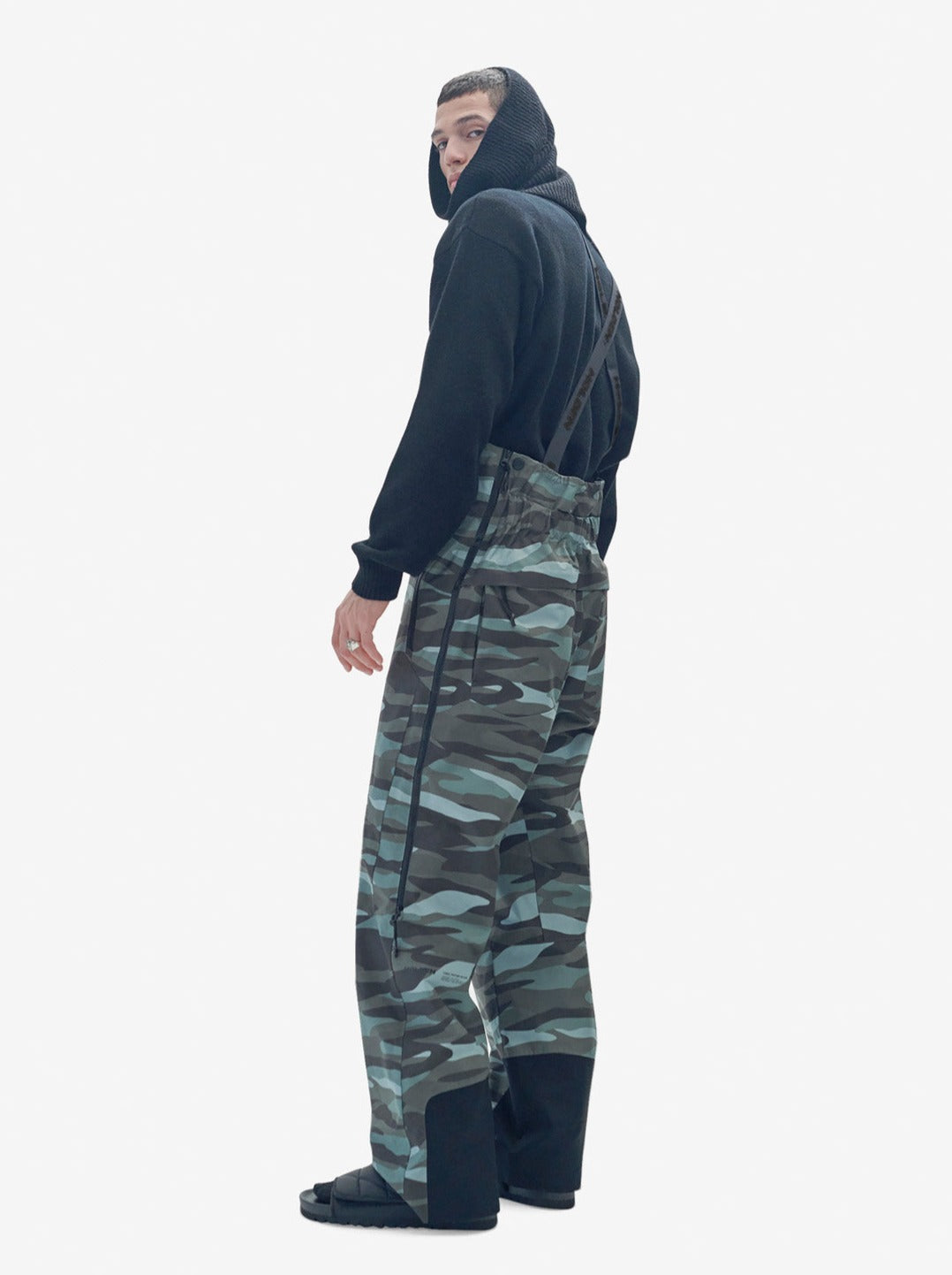 Men's 2-layers Powder Bib - Zea Camo - back