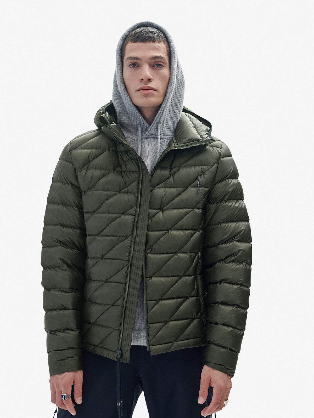 Mens | Packable Down Jacket | Stone Green