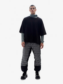 Man HYBRID DOWN SWEATPANT - Slate Gray - front