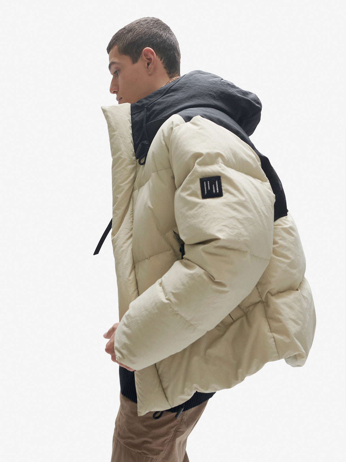 Man FOWLER DOWN JACKET - Canvas - side