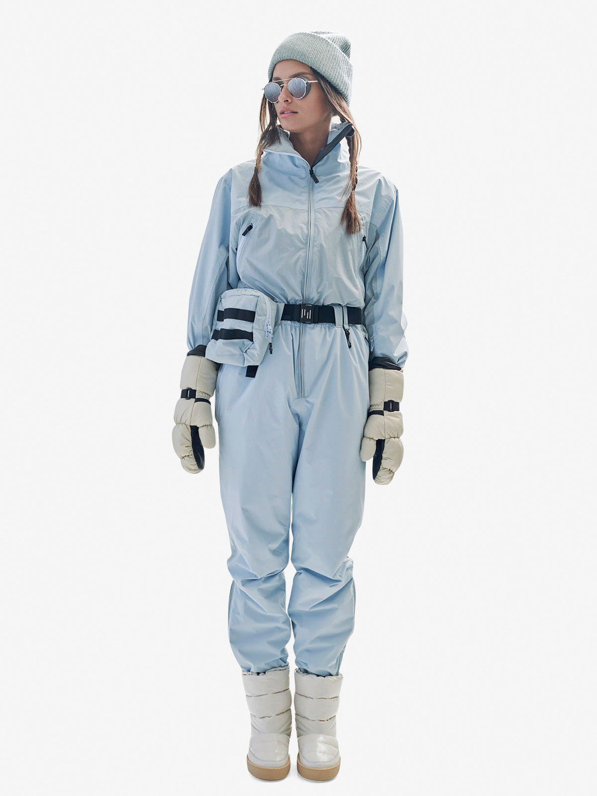 Women's Powder Suit - Blue Fog - front