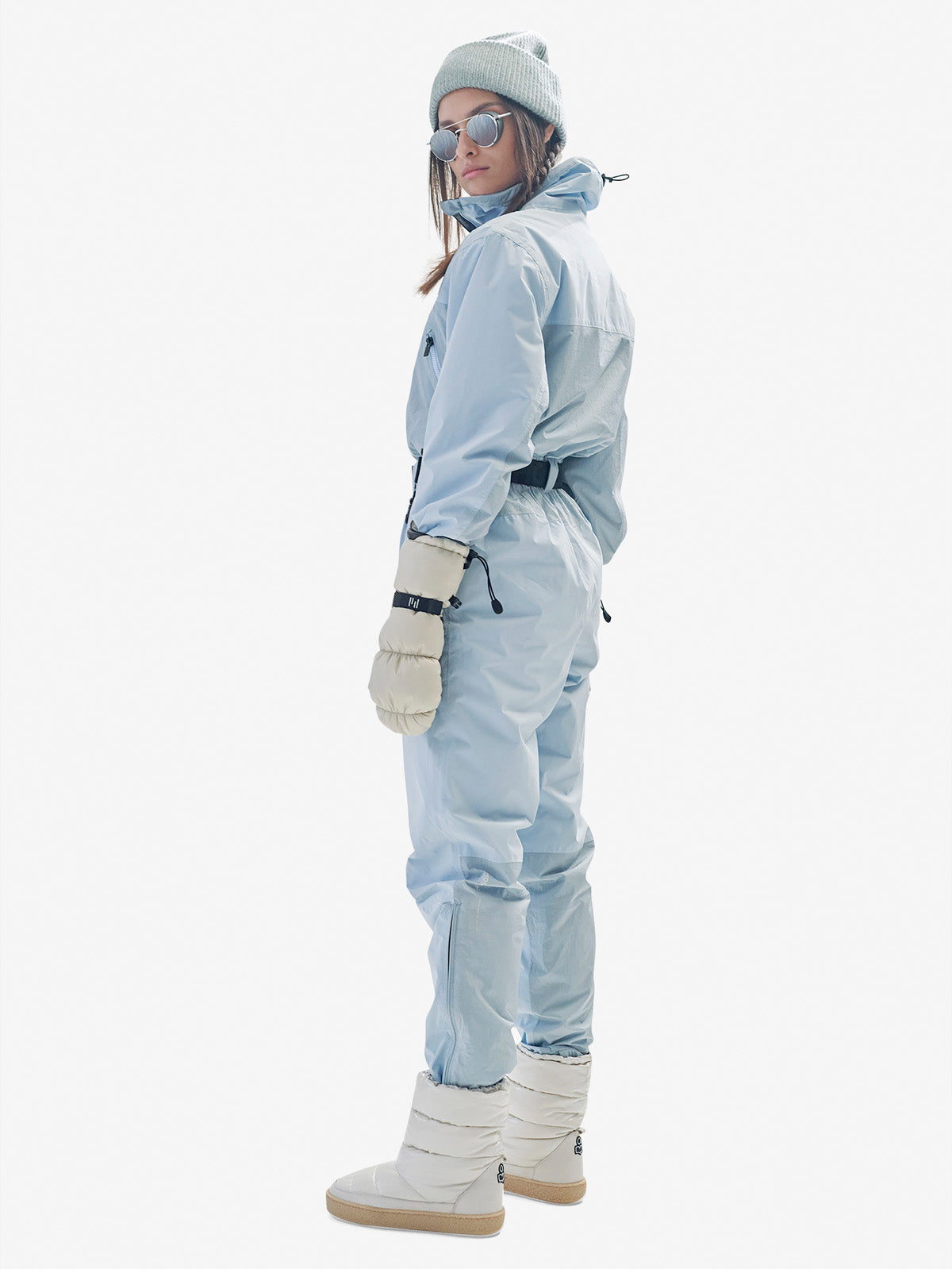 Women's Powder Suit - Blue Fog - back