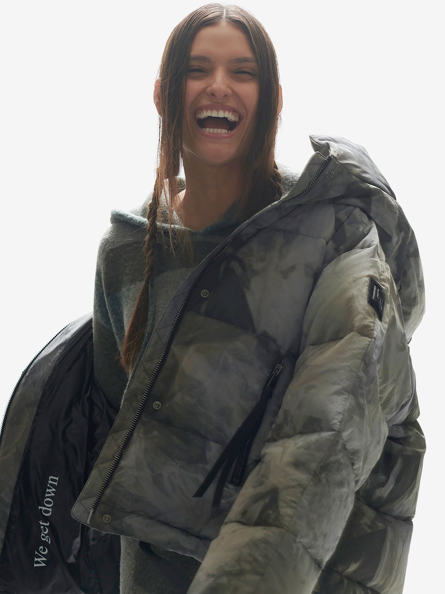 Womens | Short Down Puffer | Rekall Tie