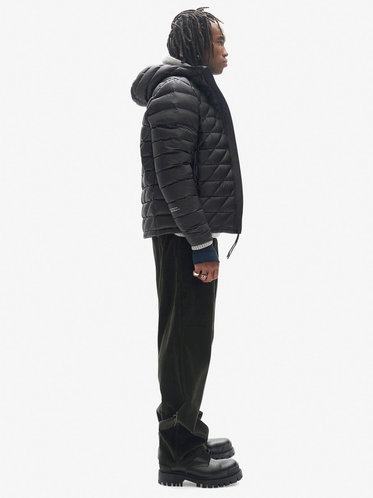 Man PACKABLE DOWN JACKET - Black - side