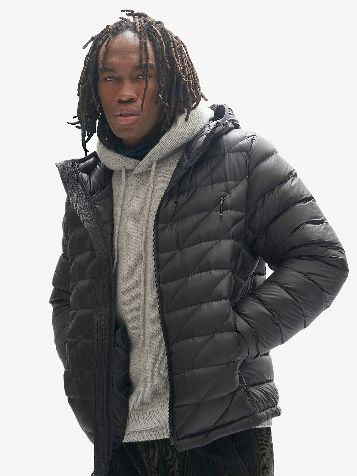 Man PACKABLE DOWN JACKET - Black
