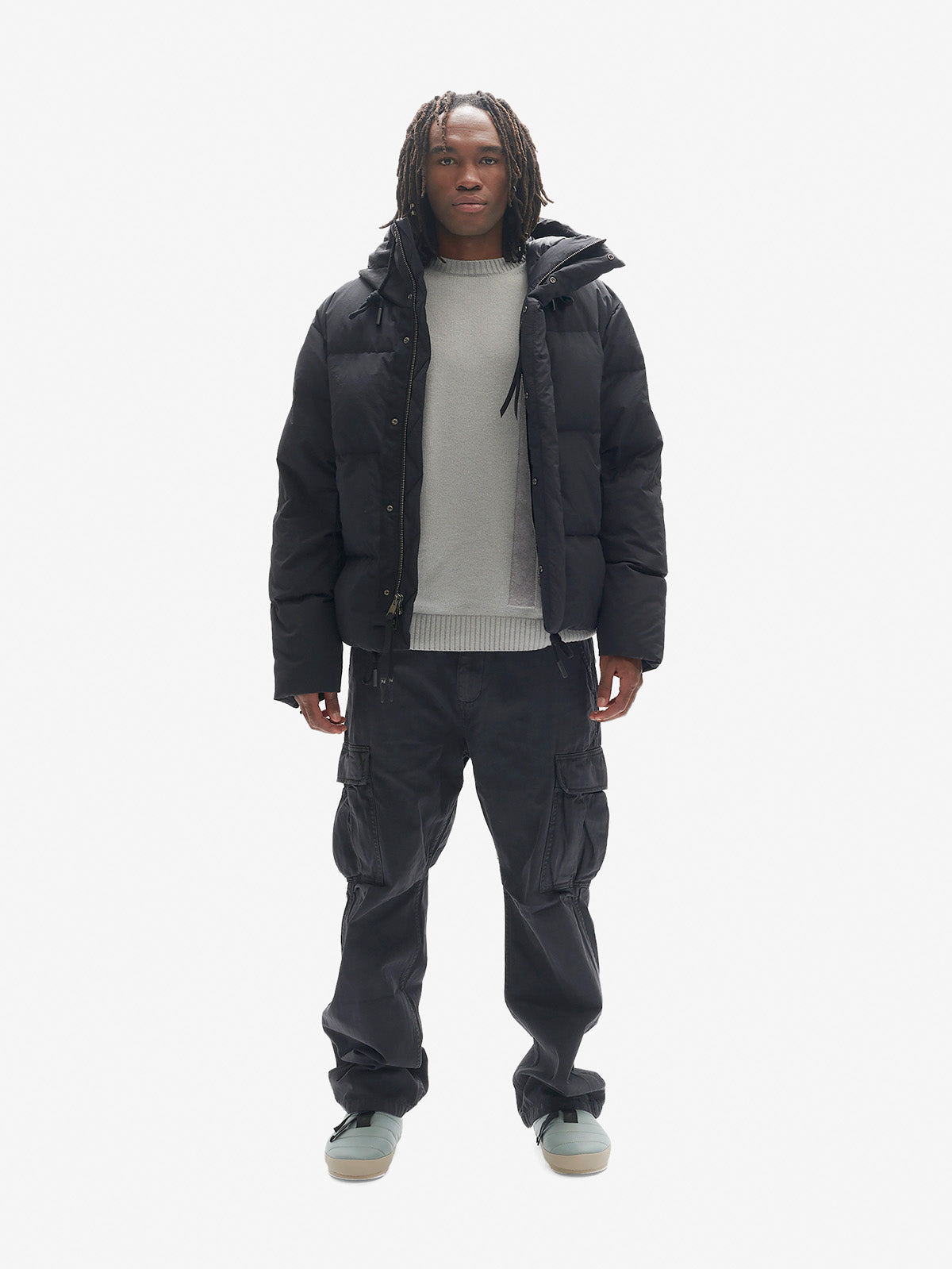 Man FOWLER DOWN JACKET - Black - front