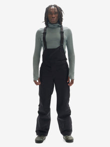 Men's 2-layers Powder Bib - Black - front