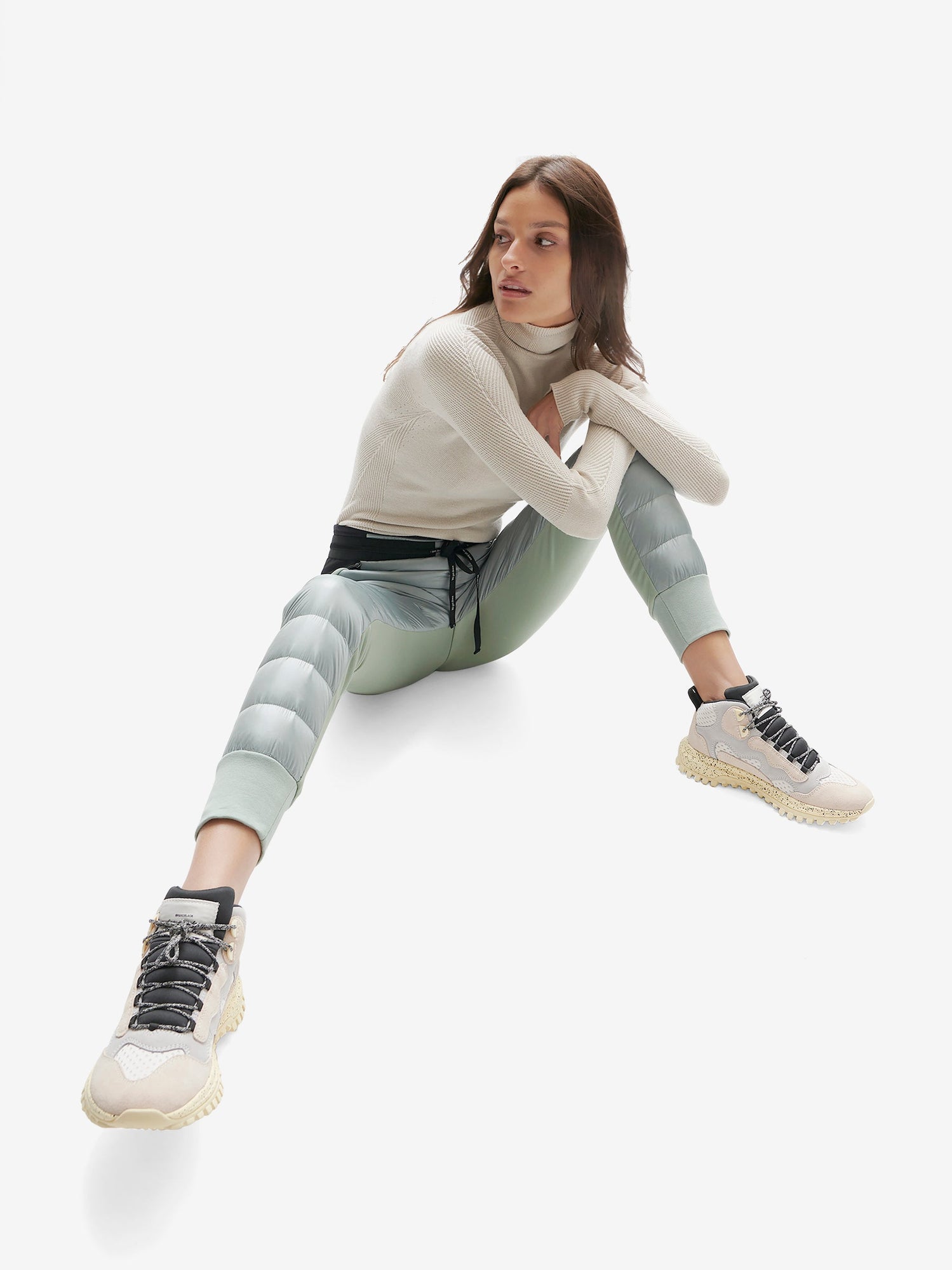 Womens | Hybrid Down Jogger | Slate Gray