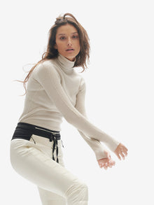 Woman HYBRID DOWN JOGGER - Pearl