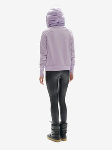 Woman DOWN ZIP HOODIE - Lavender - back