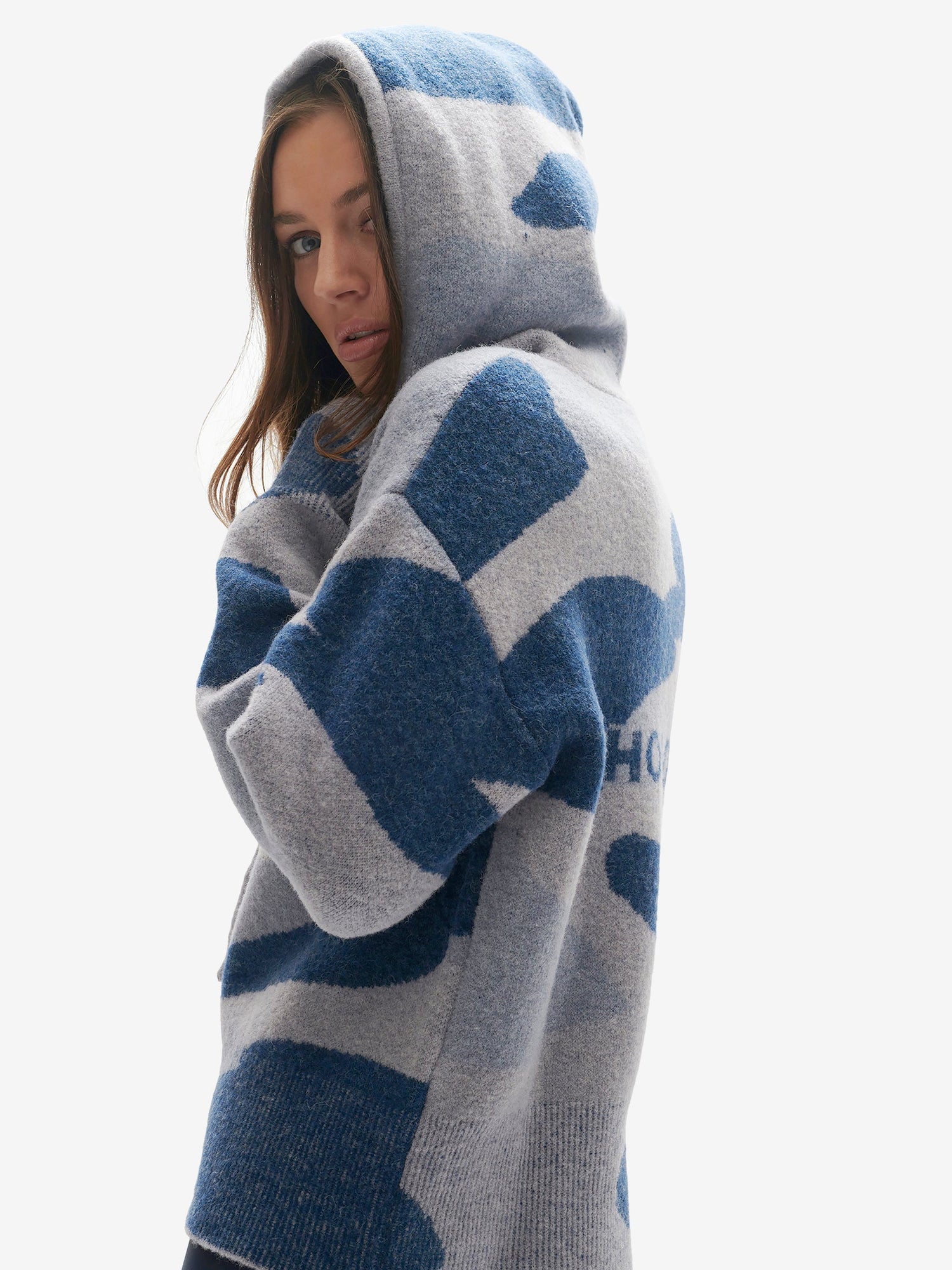 CHALET HOODIE - Blue Fog Camo - back