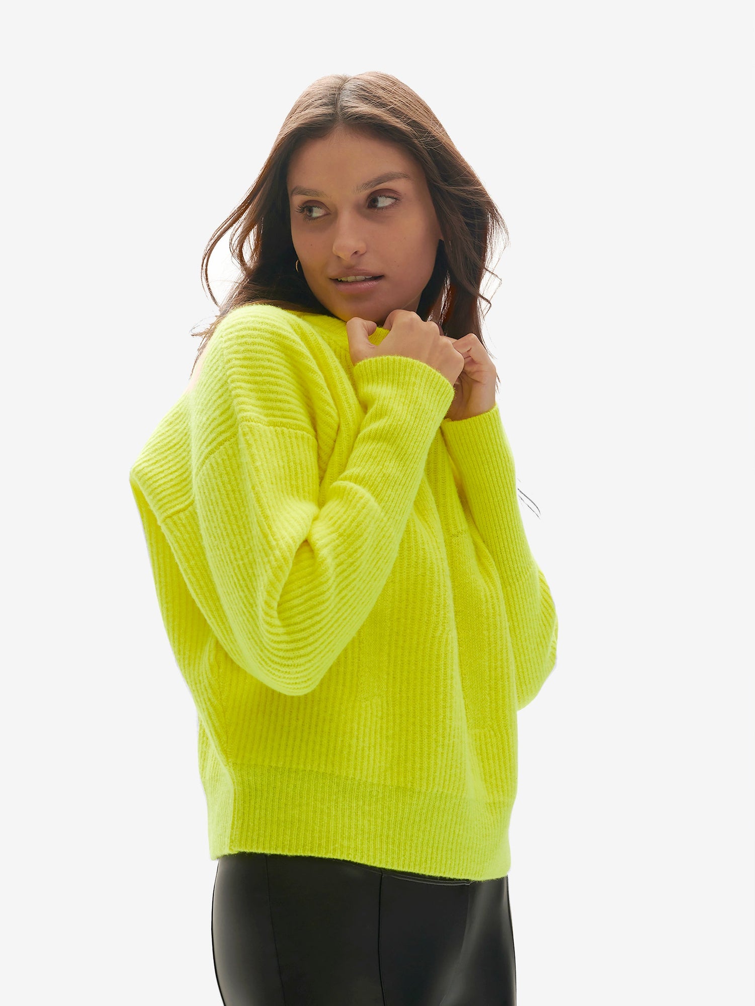 Woman WOOL ICON SWEATER - Mineral Yellow