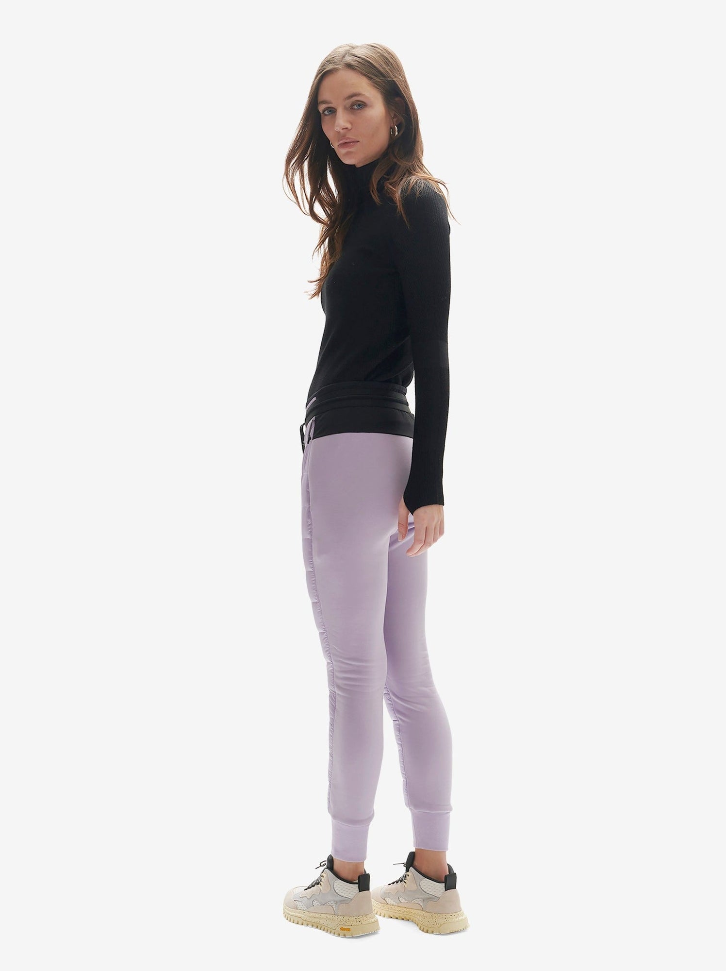 Woman HYBRID DOWN JOGGER - Lavender - back