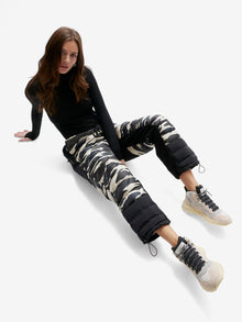 Woman HYBRID DOWN SWEATPANT - Zebra