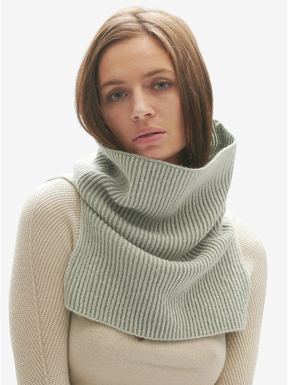 Womens | Wool Neck Gaiter | Slate Gray