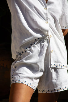 Beach House Linen Short | White