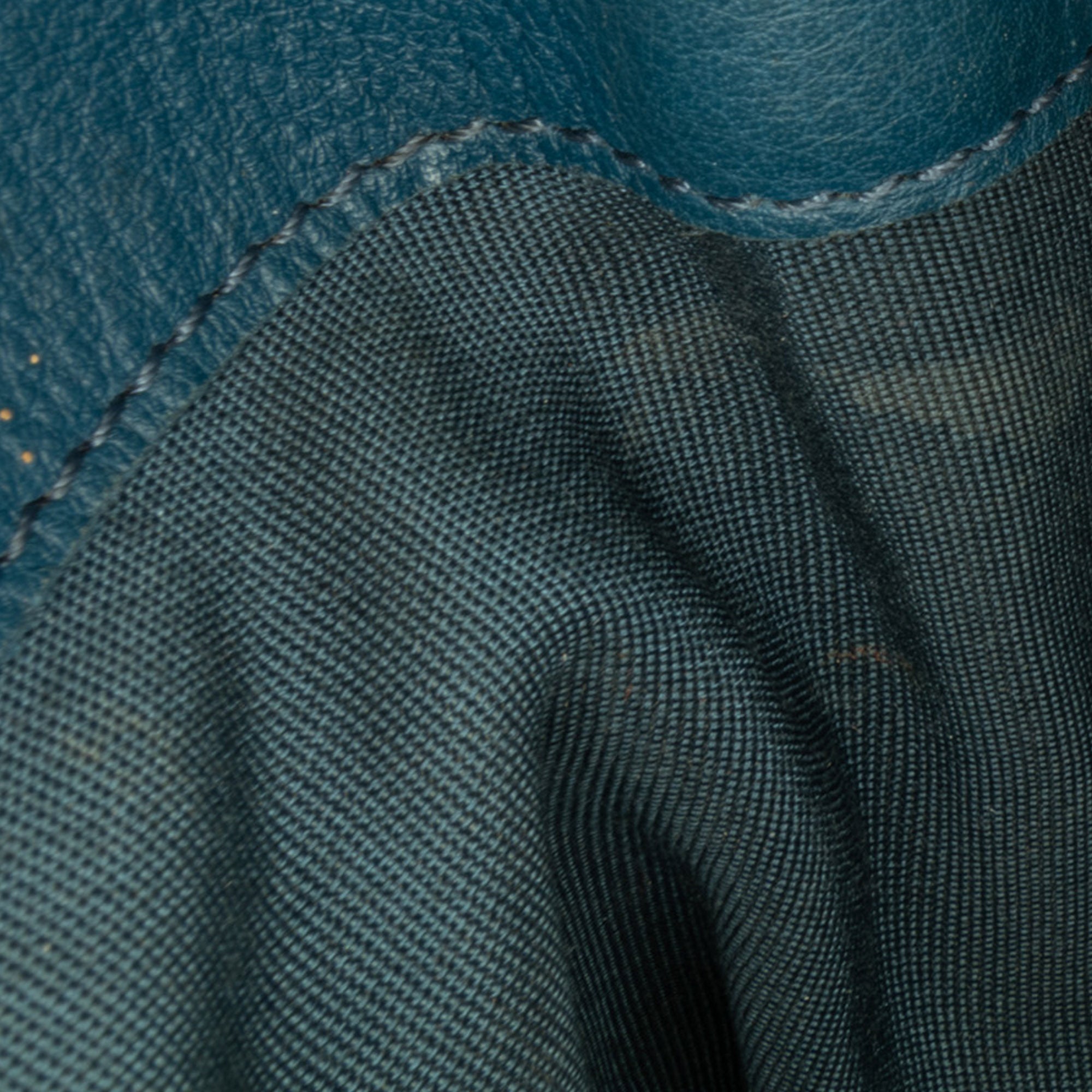 Chanel | Pre-Owned CC Chevron Calfskin Statement Shopping Tote | Blue/Dark BlueBlue/Dark Blue