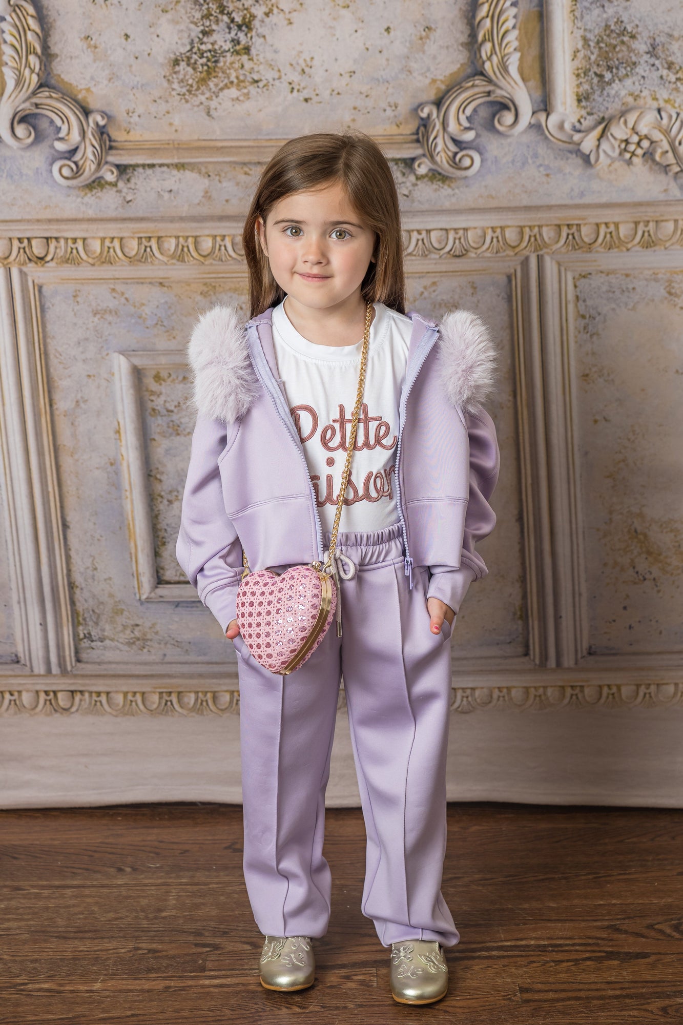 Baby Girls | Petite Maison Logo Pima Cotton T-Shirt | Pink