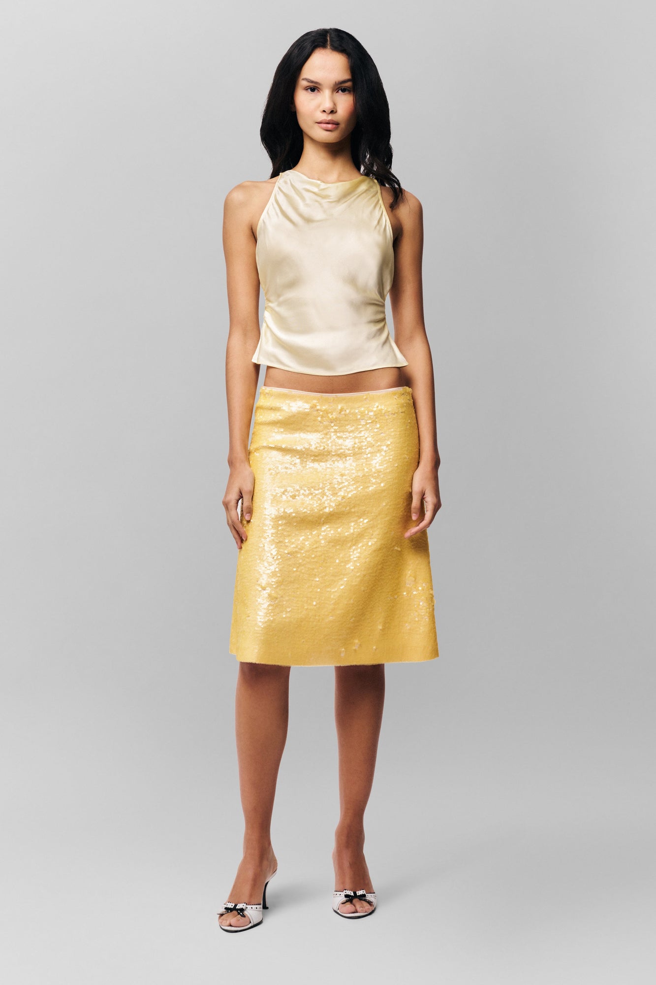 Womens | Regine Cowl Neck Top | Honey Butter