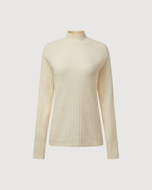 Cable Turtle Neck Sweater | Ivory