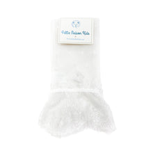 Ivy Polka Dot Lace Socks | White