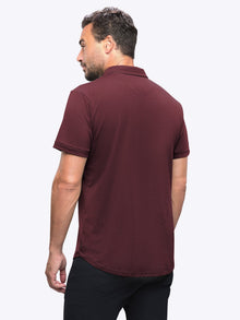 Mens | AO Polo | Signature-Fit PYCA Pro | Deep Cranberry