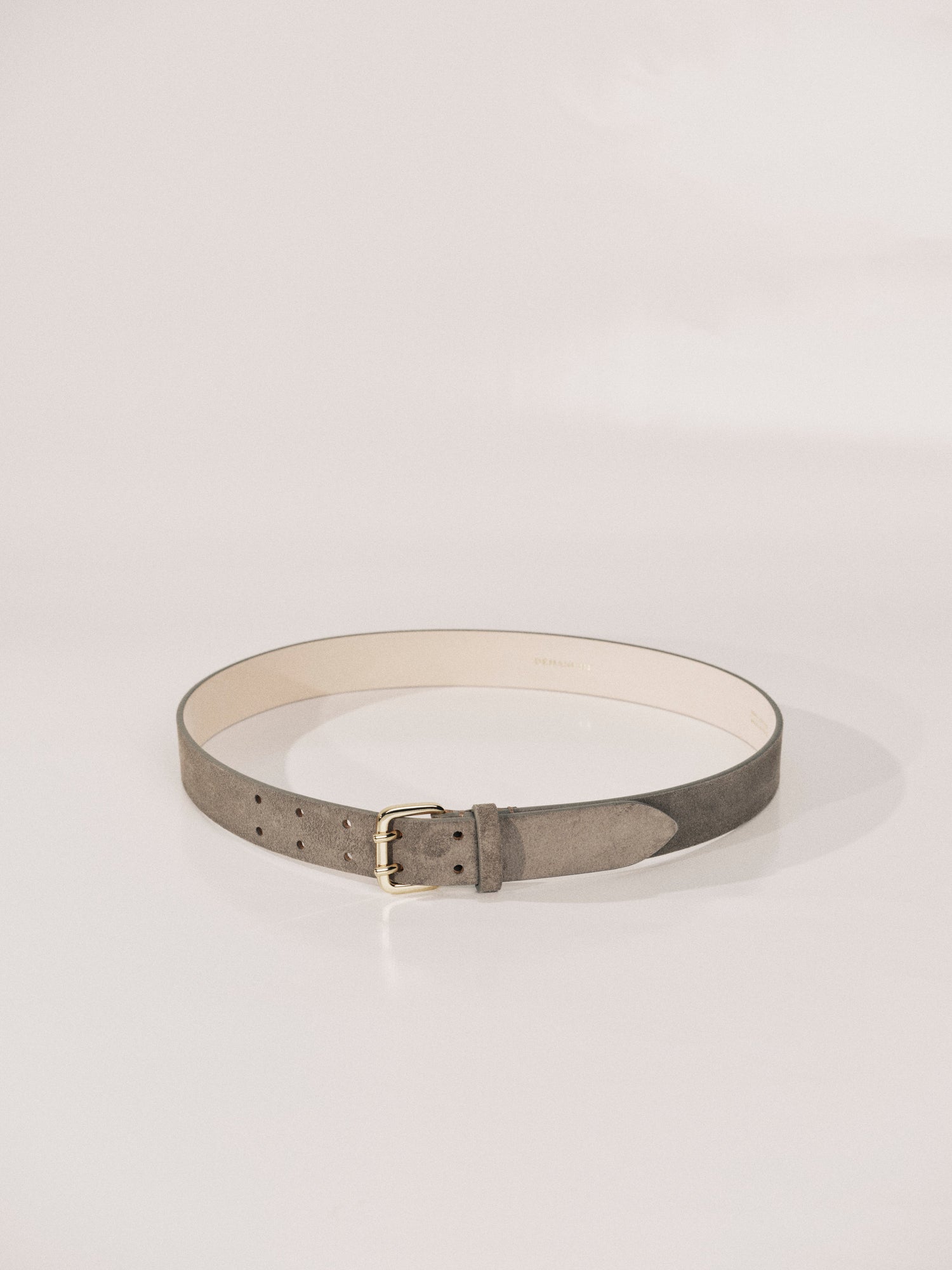 Mini Hutch Suede Light Belt | Grey & 24K Gold
