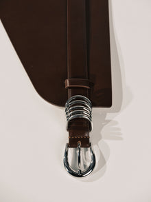 Bodice Belt Deep Brown Silver | Deep Brown & Silver