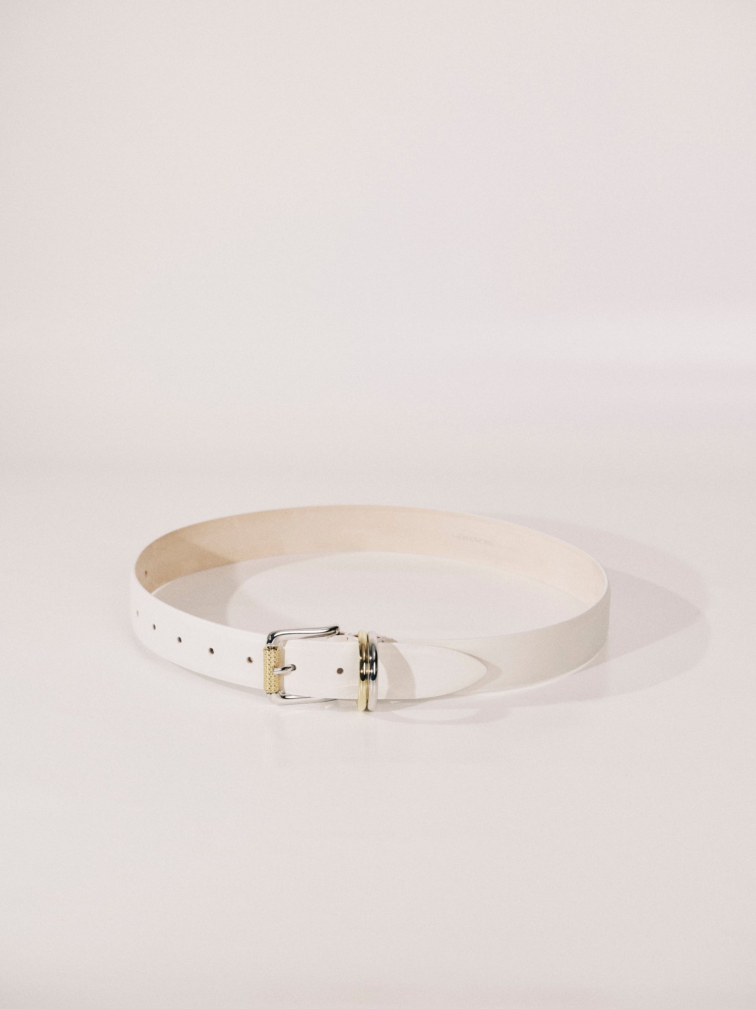 Alegra Belt | Ivory & Silver & 24K Gold