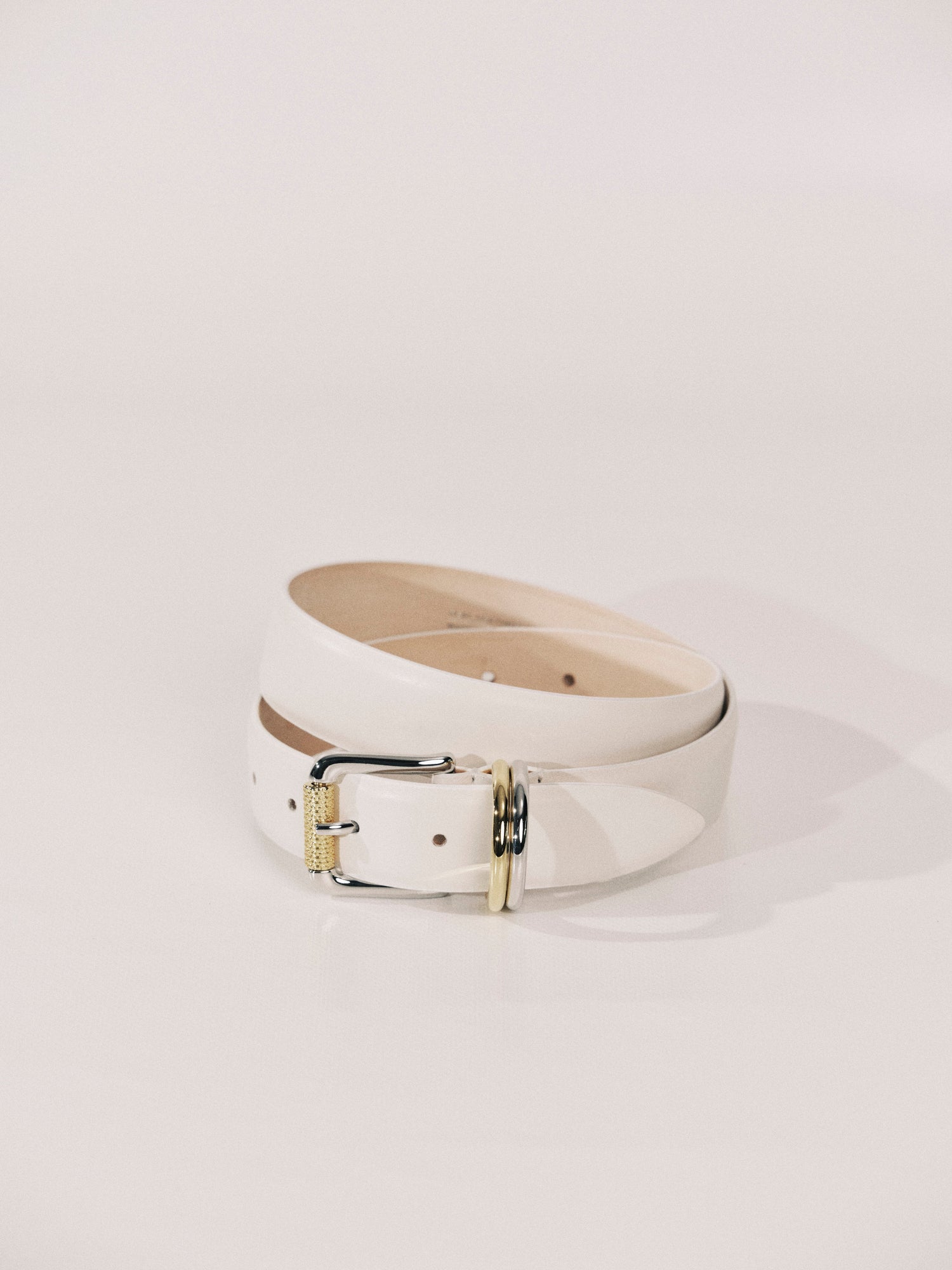 Alegra Belt | Ivory & Silver & 24K Gold