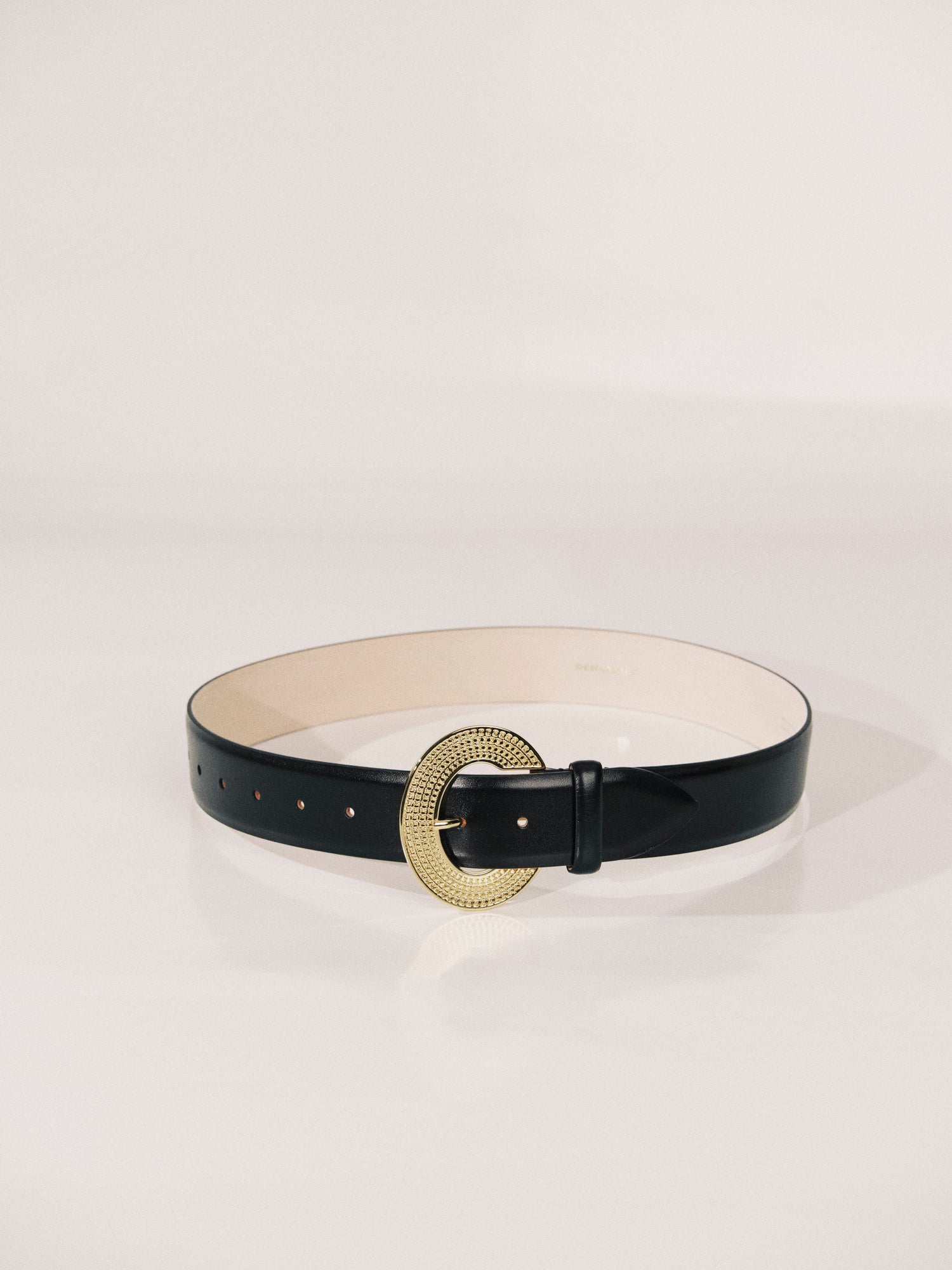 Sira Belt Belt | Black & 24K Gold