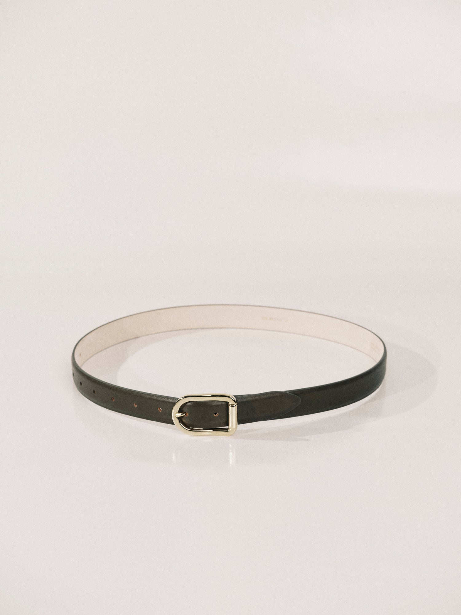 Mija Belt | Olive & 24K Gold