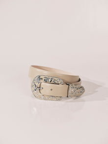 Vendome Belt | Chiffon & Silver