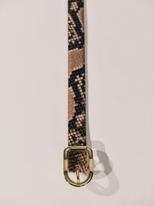 Mija Belt | Sahara Snake & 24K Gold