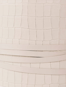 Undone Corset Supple Ivory Alligator | Ivory Alligator