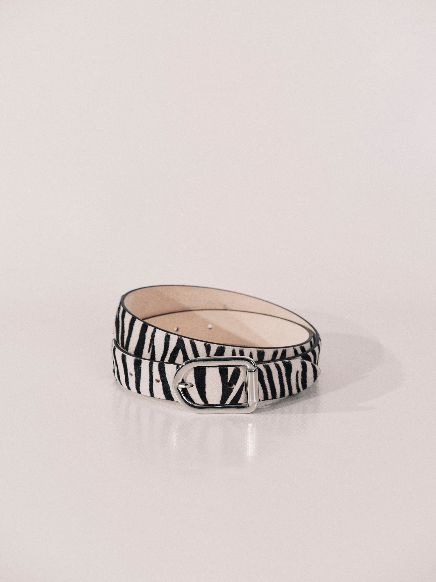 Mija Zebra Calf Hair Silver | Black & White Zebra Calf Hair & Silver