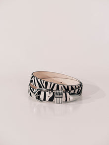 Hollyhock Zebra Calf Hair Silver | Black & White Zebra Calf Hair & Silver