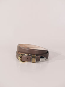 Hollyhock Malt Leather Mixed Metal | Malt & Silver & 24K Gold