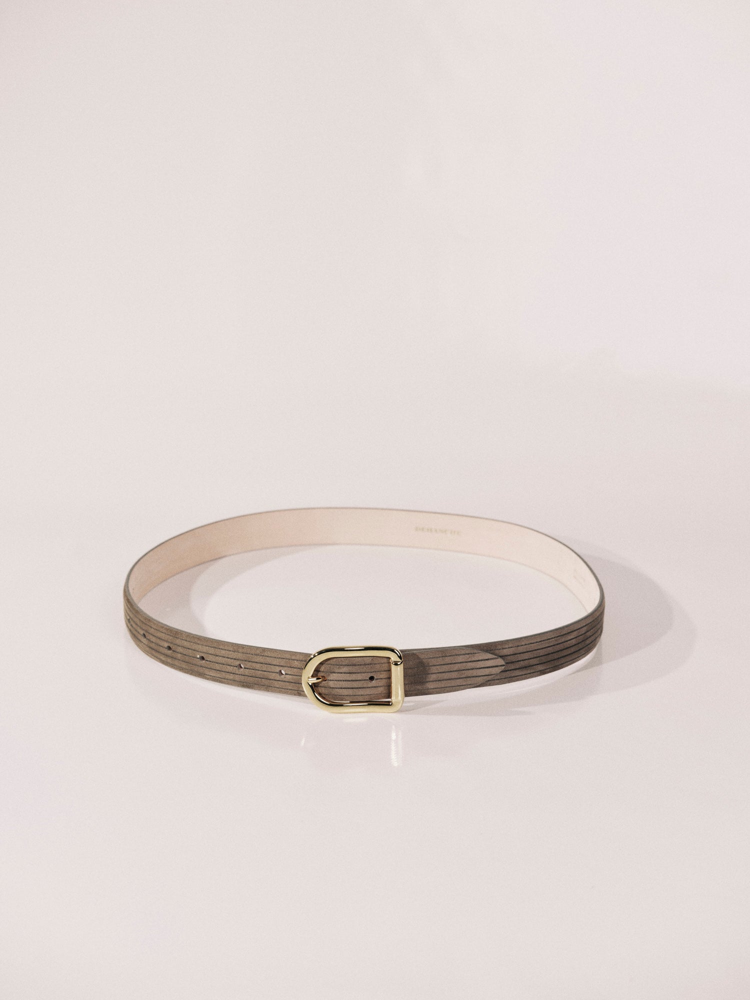 Mija Corduroy Suede Taupe Gold | Taupe Corduroy Suede & 24K Gold