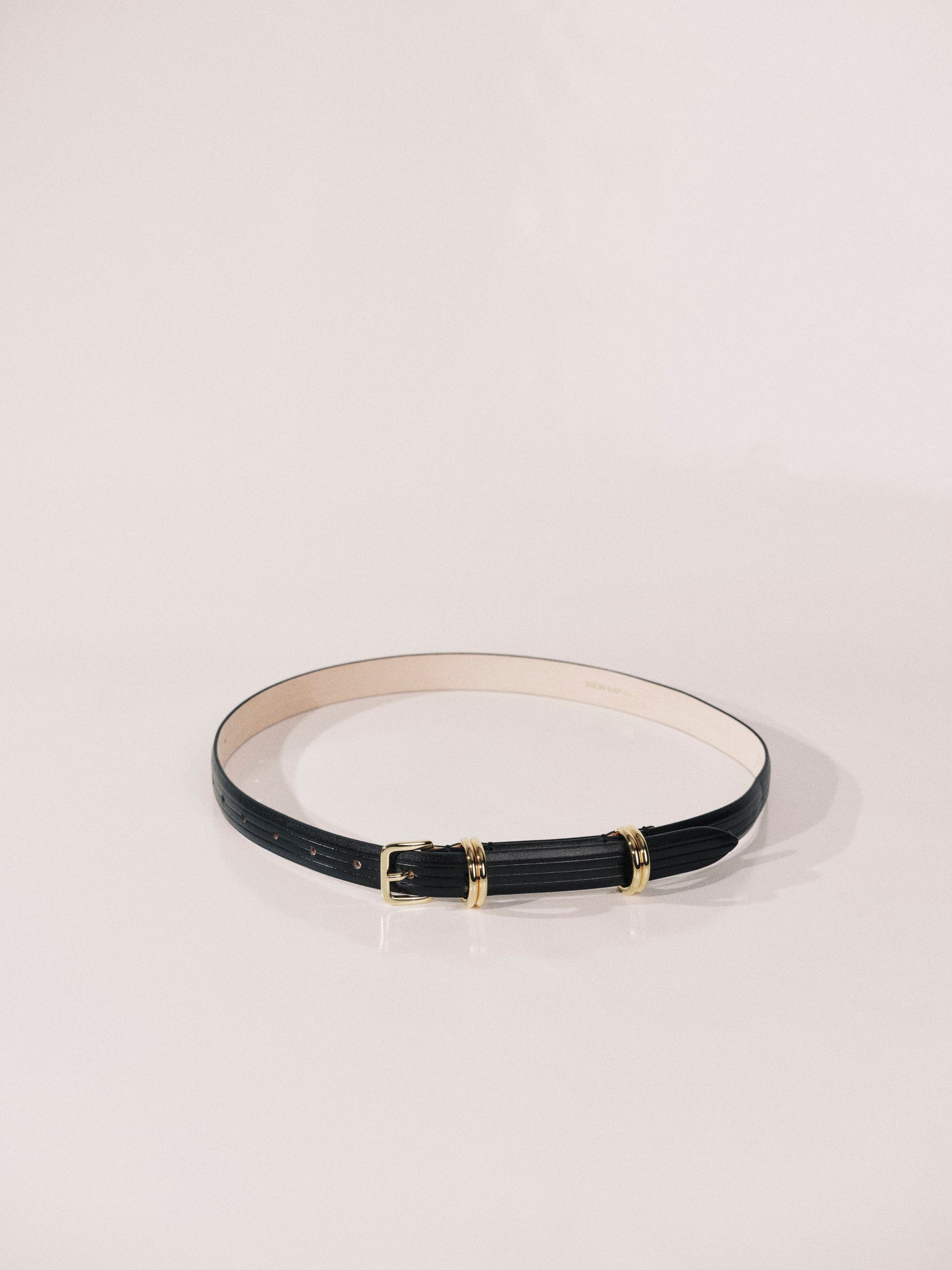 Constance Corduroy Leather Black Gold | Corduroy Black & Gold
