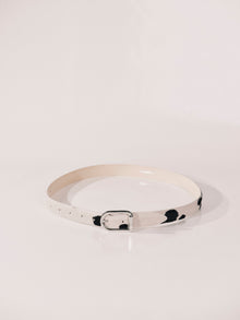 Mija Belt | Black & White & Dalmatian Silver