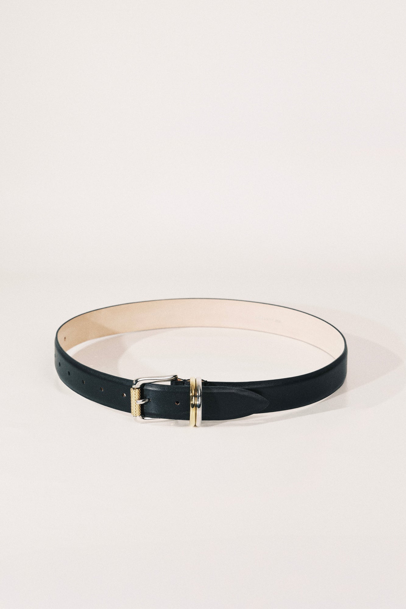 Alegra Belt | Black & Silver & 24K Gold