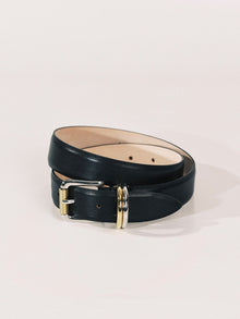 Alegra Belt | Black & Silver & 24K Gold