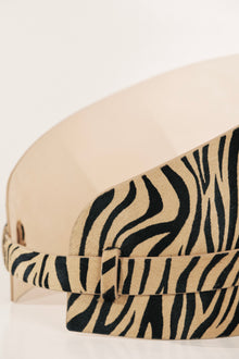 Bodice Belt Calf Hair Belt | Zebra & 24K Gold