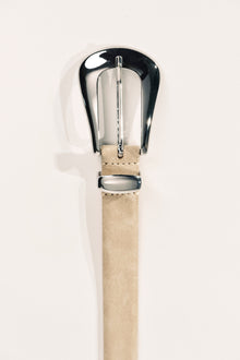 Colette Suede Belt | Papyrus & Silver