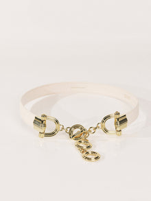 Elysees Belt | Ivory & 24K Gold